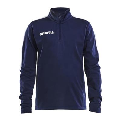 Craft 1905639 Progress Halfzip Tee LS JR - Navy/White - 122/128