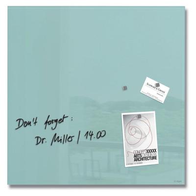 Sigel SI-GL143 Glasmagneetbord Artverum 48x48 cm Aquamarijn