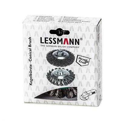 Lessmann Staaldraadborstel | d. 115 mm M14 draaddikte 0,5 mm | RVS 12 mm | 15000 min-¹ | 1 stuk - 472857WZ 472857WZ Lessmann Staaldraadborstel | d. 115 mm M14 draaddikte 0,5 mm | RVS 12 mm | 15000 min-¹ | 1 stuk - 472857WZ 472857WZ