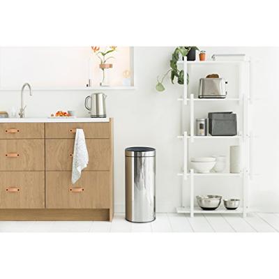 Brabantia touch bin afvalemmer 30 liter brilliant steel