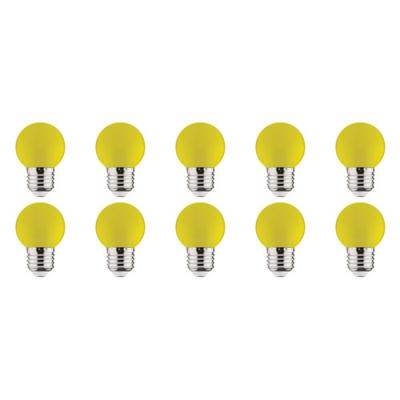 Voordeelpak 10x LED Lamp E27 - Kozolux Romba - Geel Gekleurd - 1W
