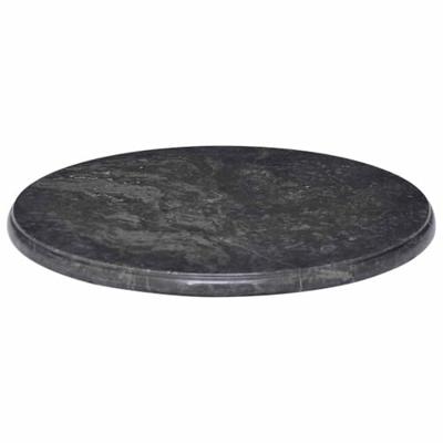 Tafelblad Ø50x2,5 cm marmer zwart
