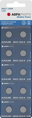 AgfaPhoto Knoopcel LR44 1.5 V 10 stuk(s) Alkaline AG13