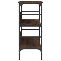 Wandtafel 100x32x75 cm bewerkt hout bruin eikenkleur - thumbnail