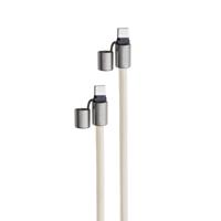 Intenso USB-C-kabel USB 2.0 USB-C stekker, USB-C stekker 1.65 m Beige Telefoonkoord 7991001 - thumbnail