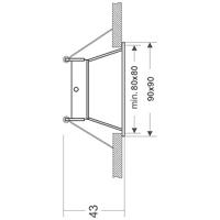 Deko Light Arktur 110020 Plafondinbouwring LED, Halogeen GU5.3, MR16 35 W Signaalwit (RAL 9003) - thumbnail