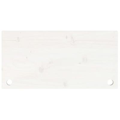 Bureaublad 80x40x2,5 cm massief grenenhout wit