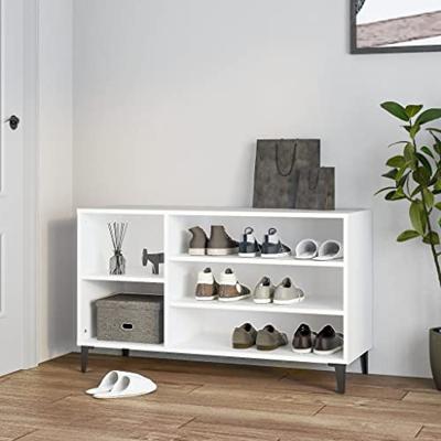 VidaXL Schoenenkast 102x36x60 cm bewerkt hout wit