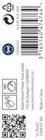 Bosch Accessoires Metaalboren HSS-G, Standard 1,6 x 20 x 43 mm 10st - 2608585471 - thumbnail