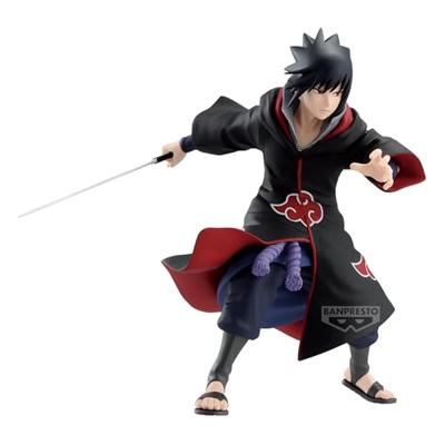Naruto Shippuden Vibration Stars Figure - Uchiha Sasuke (Akatsuki Outfit)