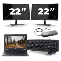 Fujitsu LifeBook U727 - Intel Core i7-7e Generatie - 12 inch - 16GB RAM - 256GB SSD - Windows 11 + 2x 22 inch Monitor - thumbnail