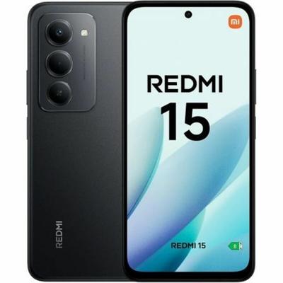 XIAOMI Redmi 15 Smartphone Von 6 + 128 GB, zwart midnight, scherm van 6,9 inch 120 Hz, Snapdragon 685 processor, 50 MP-camera, 7000 mAh, geen oplader inbegrepen