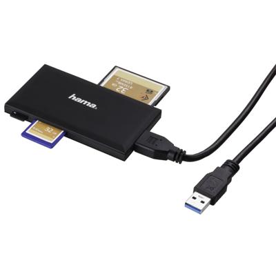 Hama Multi Cardreader Slim - USB3.0 - Zwart