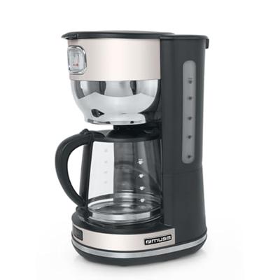 Muse MS-220 SC Koffiezetapparaat Beige, Zwart Capaciteit koppen: 10 Glazen kan, Warmhoudfunctie