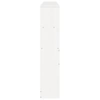 Hoofdbord met opbergruimte 180 cm massief grenenhout wit - thumbnail