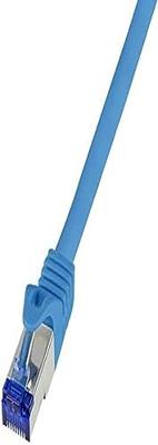 LogiLink C6A016S RJ45 USB-kabel CAT 6A S/FTP 0.25 m Blauw 1 stuk(s)