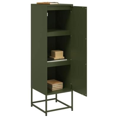 Hoge kast 36x39x123 cm staal olijfgroen Hoge kast 36x39x123 cm staal olijfgroen