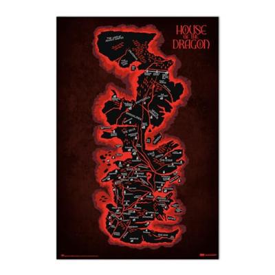 Poster House of the Dragon - Map Westeros 61x91,5cm
