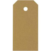 Creativ Company Manilla-labels, afm 4x8 cm, 250 gr, goud, 1000 stuk/ 1 doos - thumbnail