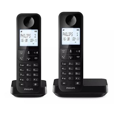 Draadloze telefoon Philips D2702 DUO Zwart 2 Stuks Draadloze telefoon Philips D2702 DUO Zwart 2 Stuks