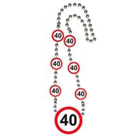 40 Jaar Verkeersbord Ketting - thumbnail