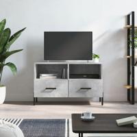 Tv-meubel 80x36x50 cm bewerkt hout betongrijs - thumbnail
