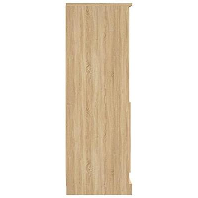 Hoge kast 36x35,5x103,5 cm bewerkt hout sonoma eikenkleurig