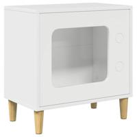 Kattenhuis Glanzend Wit 51 x 30 x 52 cm Bewerkt hout - thumbnail