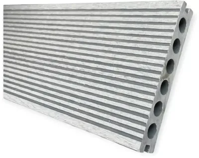 Wpc vlonderplank 2,5x15x220 cm grijs