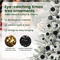 VidaXL Artificial pre-lit kerstboom met ballenset groen 180 cm - thumbnail