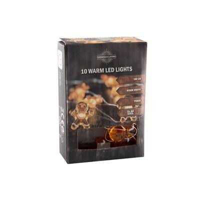 Strengverlichting Peperkoekpop met timer