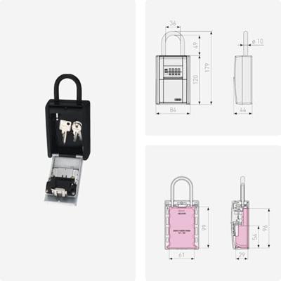 Cassetta portachiavi - ABUS - 797 LED KeyGarage B - Maniglia - Codice digitale personalizzabile - LED - Memoria per un massimo di 20 chiavi Cassetta portachiavi - ABUS - 797 LED KeyGarage B - Maniglia - Codice digitale personalizzabile - LED - Memoria per un massimo di 20 chiavi