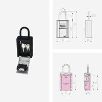Sleutelkastje - ABUS - 797 LED KeyGarage B - Handgreep - Aanpasbare digitale code - LED - Opslag voor maximaal 20 sleutels - thumbnail