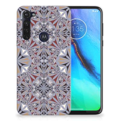 Motorola Moto G Stylus TPU Siliconen Hoesje Flower Tiles