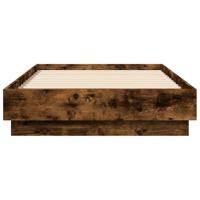 Bedframe zonder matras hout gerookt eikenkleurig 90x190 cm - thumbnail