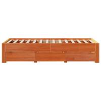 Bedframe zonder matras met lades grenenhout wasbruin 90x200 cm - thumbnail