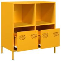 Dressoir 68x39x73,5 cm koudgewalst staal mosterdgeel - thumbnail