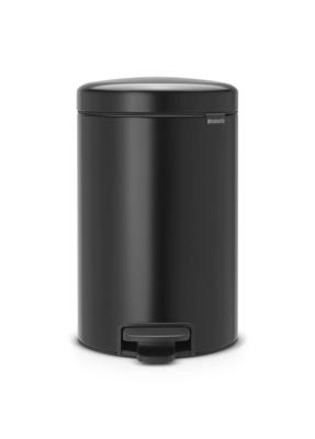 Brabantia pedaalemmer Newlcon 12 liter matt black Brabantia pedaalemmer Newlcon 12 liter matt black