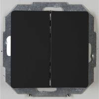 KOPP - Wisselschakelaar Wissel/Wissel - Paris HK05 - Inbouw - 1-voudig Dubbel Schakelaar - Mat Zwart - thumbnail