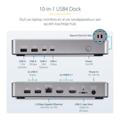 Dockstation Startech 155UE-USB4-DOCK Dockstation Startech 155UE-USB4-DOCK