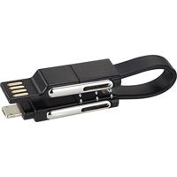 Renkforce USB Adapterkabel [1x USB-A 2.0 stekker, USB-C stekker - 1x Apple dock-stekker Lightning, USB-C stekker, Micro-USB-stekker] 0.20 m - thumbnail