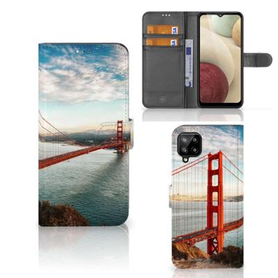 Samsung Galaxy A12 | Flip Cover | Golden Gate Bridge
