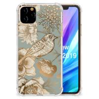 Case voor Apple iPhone 11 Pro Max Vintage Bird Flowers - thumbnail