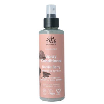 Urtekram Nordic berry spray conditioner normaal/droog haar 250 Milliliter