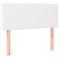 Hoofdbord 90x5x78/88 cm kunstleer wit - thumbnail