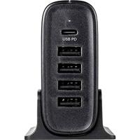 VOLTCRAFT UC-5ACX001 USB-oplader 41.5 W 4x USB-A, 1x USB-C USB PD Zwart Binnen USB Power Delivery (USB-PD) - thumbnail