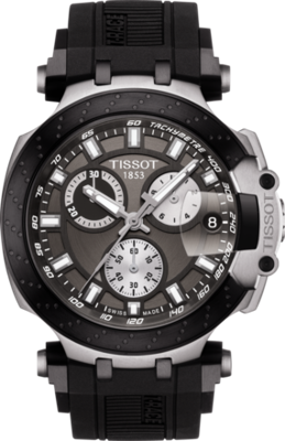 Horlogeband Tissot T1154172706100 / T603041963 Rubber Zwart 23mm Horlogeband Tissot T1154172706100 / T603041963 Rubber Zwart 23mm