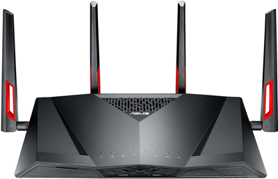 Asus DSL-AC88U modem router (EU-versie Annex A, WiFi 5 AC3100 MU-MIMO, 4x Gigabit LAN, AiProtection, Dual-Core CPU, multifunctionele USB 3.0)