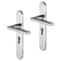 Impresso Kirby RVS geborsteld op Ovaal schild - thumbnail