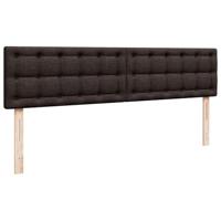 Ottoman bed met matras 160x200cm stof donkerbruin - thumbnail